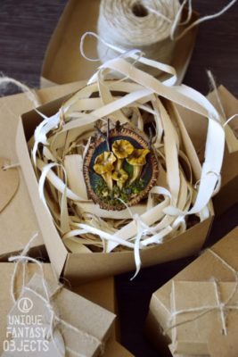 Dekoracyjny magnes z kurkami (1) (Unique Fantasy Objects)