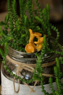 Ozdobne rzeźby kurek do doniczki (Unique Fantasy Objects)