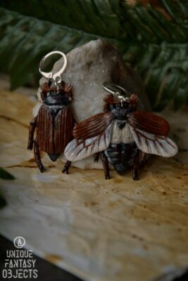 Kolczyki w chrząszcze wiosenne (Unique Fantasy Objects)
