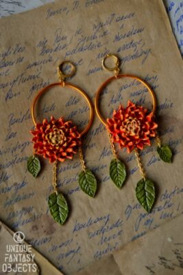 Kolczyki z kwiatami (Unique Fantasy Objects)