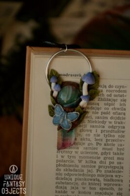 Naszyjnik z agatem pasiastym i kwarcem tęczowym (Unique Fantasy Objects)