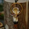 Naszyjnik z grzybkami i kwarcem miodowym (Unique Fantasy Objects)