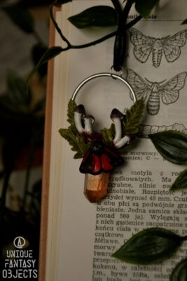 Naszyjnik z proporzycą marzymłódką i kwarcem miodowym (Unique Fantasy Objects)