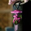 Naszyjnik z różowymi grzybami i kwarcem różowym (Unique Fantasy Objects)