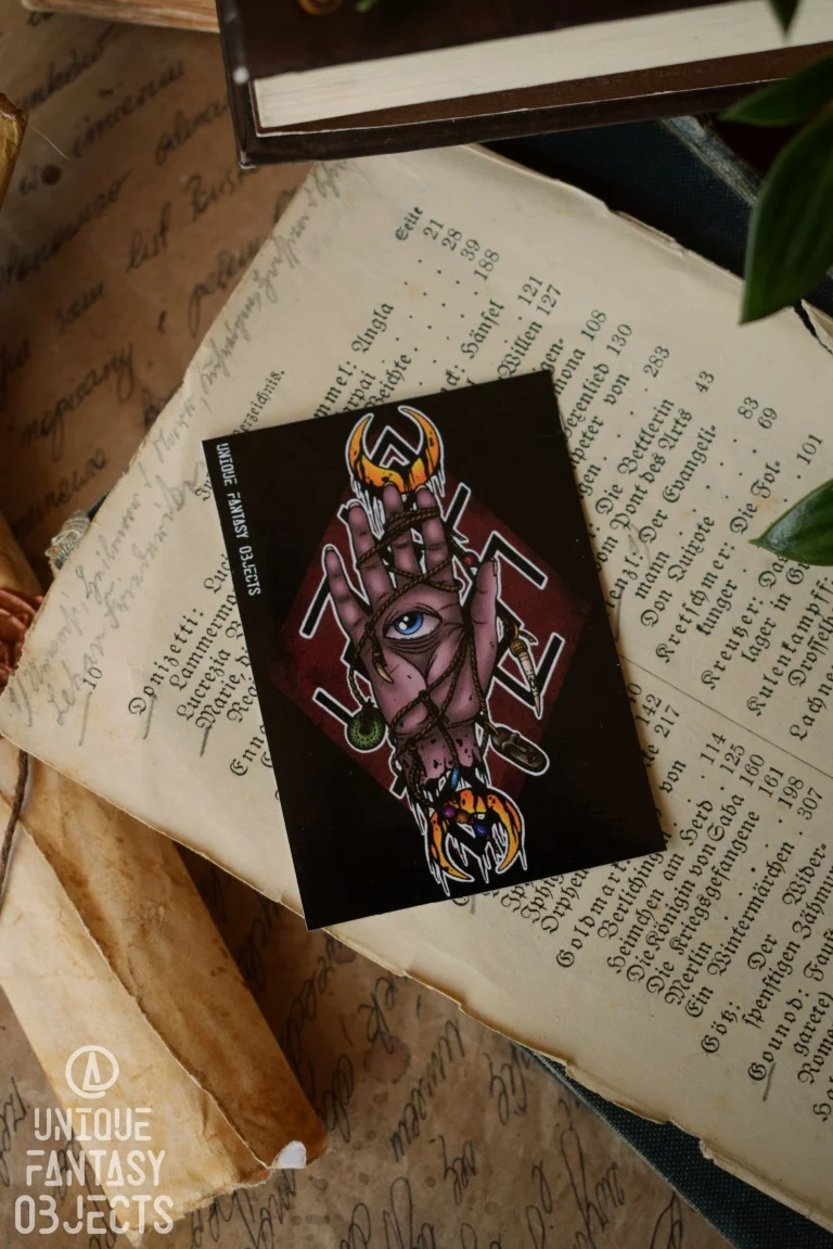 Naklejka z ręką ze słowiańskim znakiem (Unique Fantasy Objects)