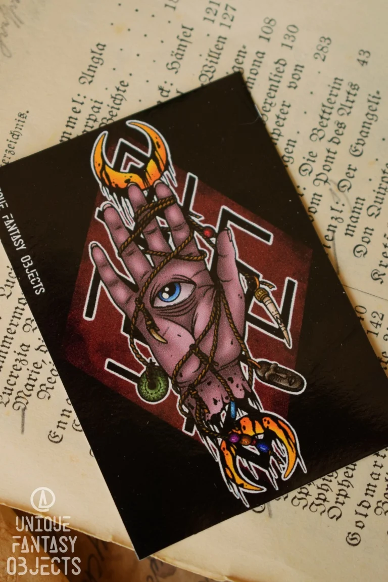 Naklejka z ręką ze słowiańskim znakiem (Unique Fantasy Objects)