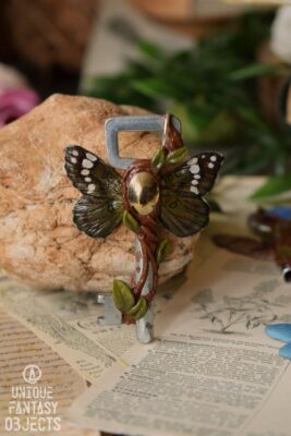 Naszyjnik z kluczem i hematytem. (Unique Fantasy Objects)