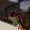 Naszyjnik z brązowymi grzybkami i kwarcem miodowym (Unique Fantasy Objects)