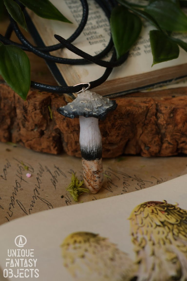 Naszyjnik z czernidłakiem i jaspisem (Unique Fantasy Objects)