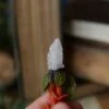Naszyjnik z czerwonymi grzybami i kwarcem różowym (Unique Fantasy Objects)