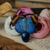 Naszyjnik z niebieskim motylem i hematytem (Unique Fantasy Objects)