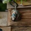 Naszyjnik z pierścieniakiem i amonitem (Unique Fantasy Objects)