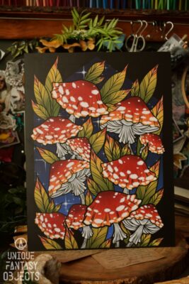 Wydruk obrazu z muchomorami (Unique Fantasy Objects)