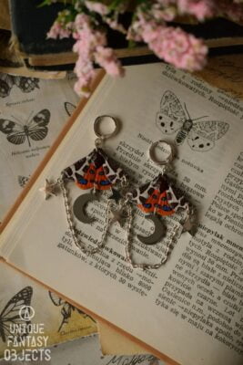 Kolczyki z niedźwiedziówką kają (Unique Fantasy Objects)