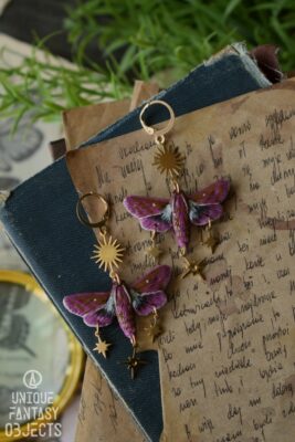 Kolczyki ze zmrocznikiem gładyszem (Unique Fantasy Objects)