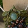 Kolczyki z rzeźbą pająka i apatytem (Unique Fantasy Objects)