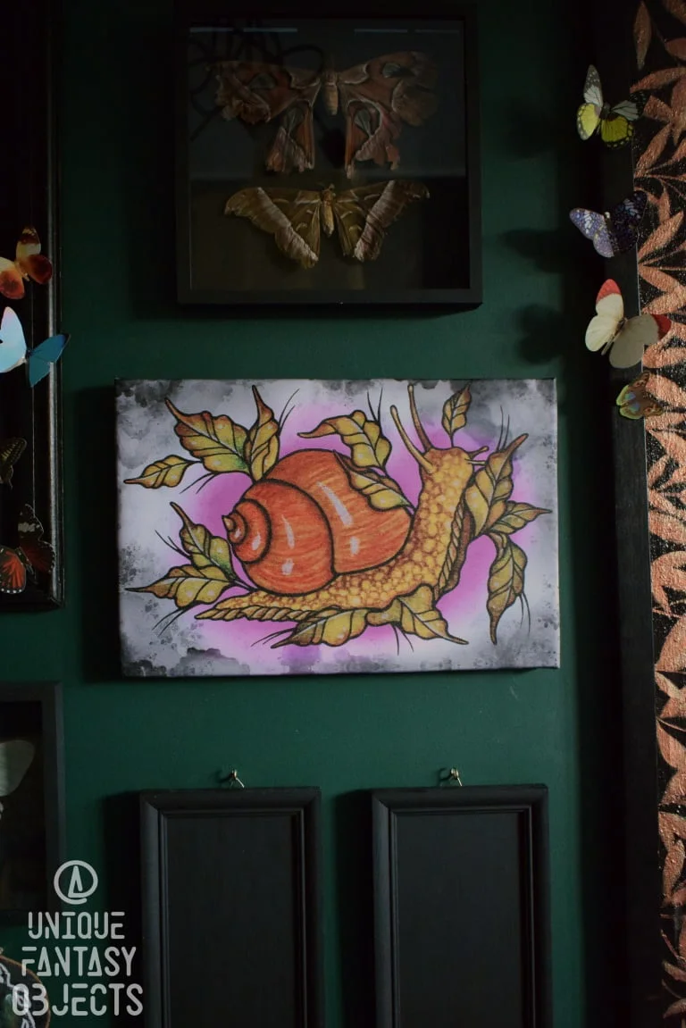 Wydruk obrazu ze ślimakiem (Unique Fantasy Objects)