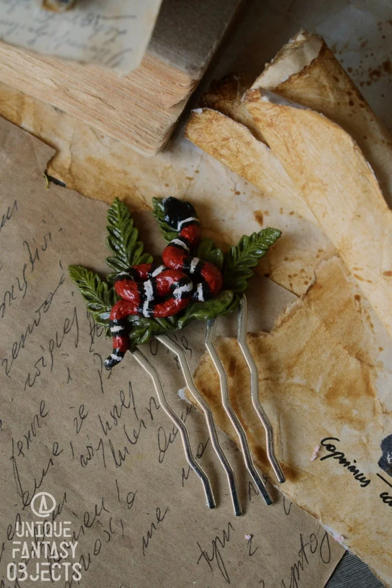 Spinka do włosów z wężem (Unique Fantasy Objects)