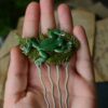Spinka grzebień do włosów z rzeźbą żaby (Unique Fantasy Objects)