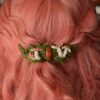 Spinka do włosów z muchomorami i jaspisem (Unique Fantasy Objects)