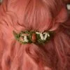 Spinka do włosów z muchomorami i jaspisem (Unique Fantasy Objects)