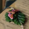 Duży naszyjnik z ćmami i żołędziami z piaskowca (Unique Fantasy Objects)
