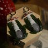 Kolczyki z muchomorem i różowym kwarcem (Unique Fantasy Objects)