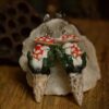 Kolczyki z rzeźbą muchomorów i muszlą (Unique Fantasy Objects)