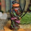 Naszyjnik buteleczka grzybami i agatem szarym (Unique Fantasy Objects)