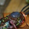 Naszyjnik buteleczka grzybami i agatem szarym (Unique Fantasy Objects)