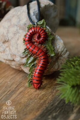 Naszyjnik z krocionogiem Trigoniulus corallinus (Unique Fantasy Objects)