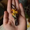 Naszyjnik z kurkami i kwarcem tytanowym (Unique Fantasy Objects)