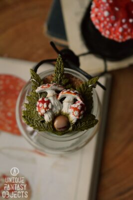 Naszyjnik z muchomorami i jaspisem (Unique Fantasy Objects)