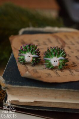 Kolczyki ze ślimakiem morskim (Unique Fantasy Objects)