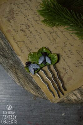 Spinka do włosów z muchami (Unique Fantasy Objects)