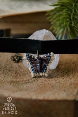 Choker z rzeźbą rusałki żałobnik (Unique Fantasy Objects)