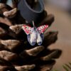 Choker z rzeźbą ćmy utetheisa pulchella (Unique Fantasy Objects)