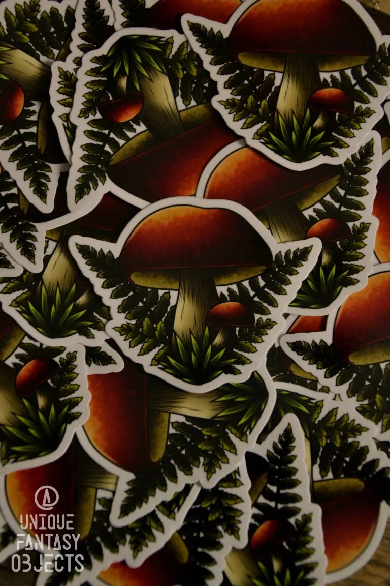 Naklejka z borowikami (Unique Fantasy Objects)