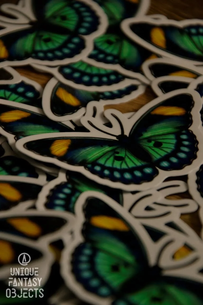 Naklejka z motylem euphaedra ceres Naklejka z motylem euphaedra ceres (Unique Fantasy Objects)