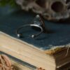 Regulowany pierścionek z rzeźbą ćmy cyme euprepioides (Unique Fantasy Objects)