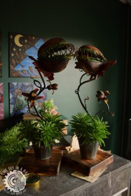 Drewniano metalowe ozdobne rośliny (This Guy in a Hat)