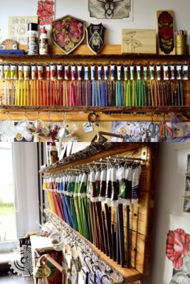 Drewniana półka na media artystyczne (This Guy in a Hat)