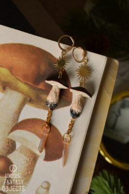 Kolczyki z borowikami i cytrynem (Unique Fantasy Objects)