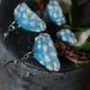 Kolczyki z grzybem pierścieniak i kryształem górskim (Unique Fantasy Objects)