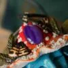Naszyjnik z baśniowym elfem w kapeluszu muchomora i agatem (Unique Fantasy Objects)