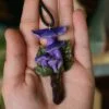 Naszyjnik z grzybem lakówka i kwarcem (Unique Fantasy Objects)