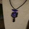 Naszyjnik z grzybem lakówka i kwarcem (Unique Fantasy Objects)
