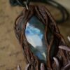 Naszyjnik z jeleniem i labradorytem (Unique Fantasy Objects)