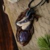 Naszyjnik z kozicą tatrzańską i ametystem (Unique Fantasy Objects)