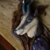 Naszyjnik z kozicą tatrzańską i ametystem (Unique Fantasy Objects)